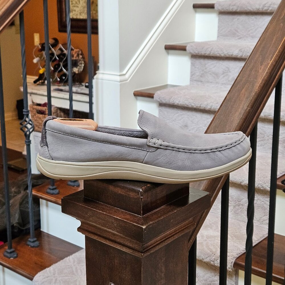 Cole Haan Men's Grand OS Boothbay Leather/Nubuck Loafers, Gray, Sz 13 - Picture 8 of 16